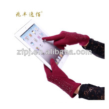 Ladies winter magic wool touch screen gloves